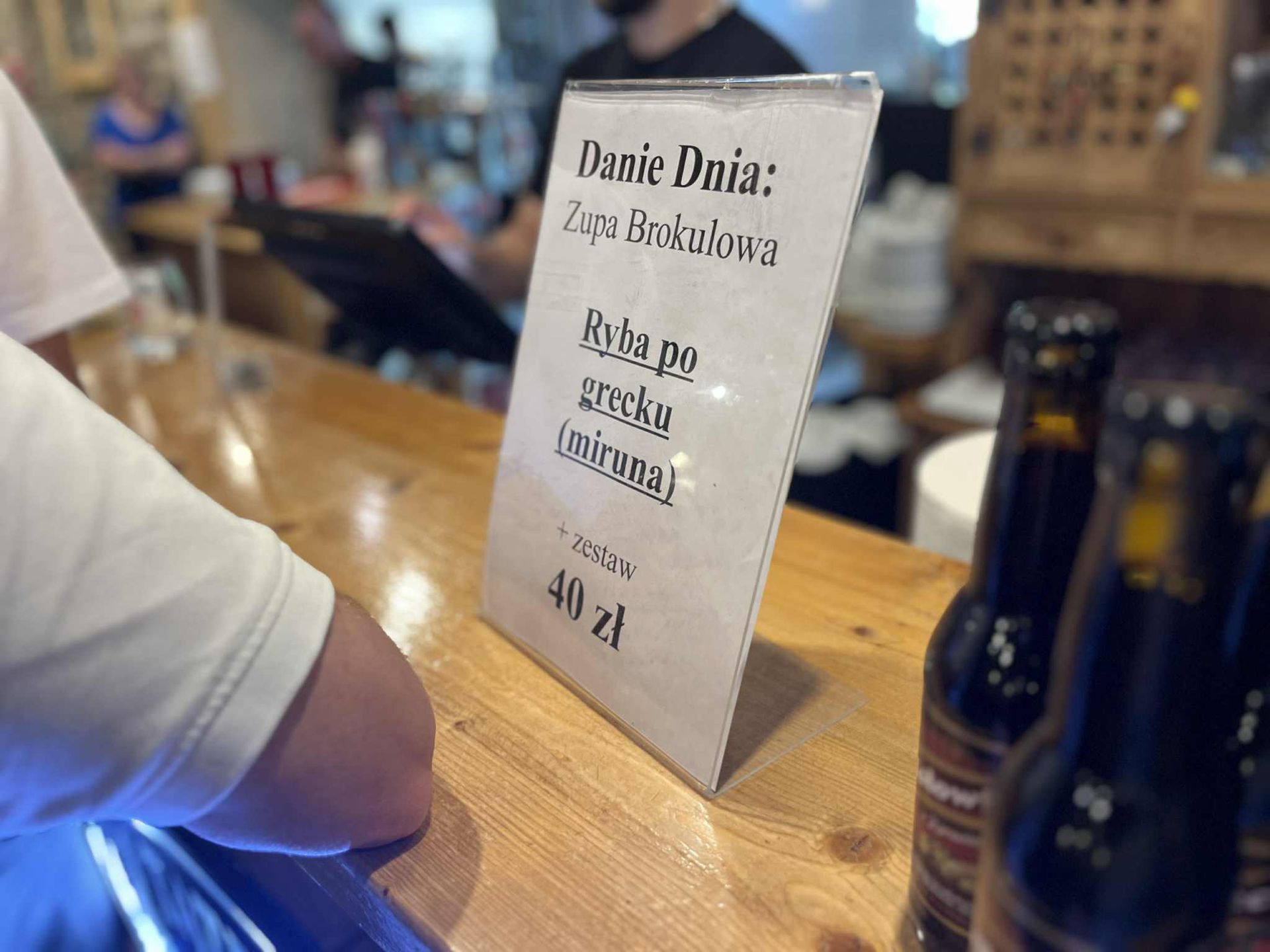 Propozycje dania dnia i menu w barze mlecznym w Zakopanem