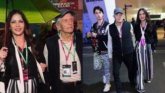 Catherine Zeta-Jones i Michael Douglas też wpadli na Grand Prix F1 w Las Vegas. Zabrali ze sobą 25-letniego syna (ZDJĘCIA)