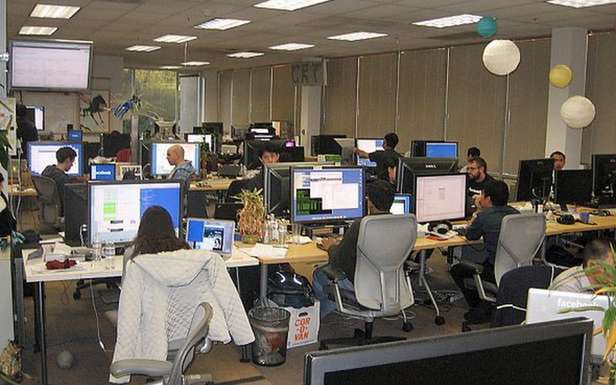 Stare biura Facebooka (Fot. BusinessInsider.com)