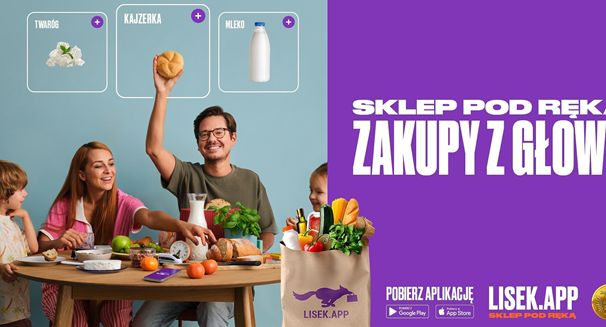 Lisek.App pozycjonuje się jako sklep. Pokaże to w nowych reklamach