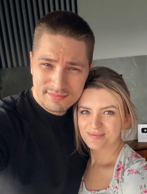 Adam Stachowiak z żoną Anną