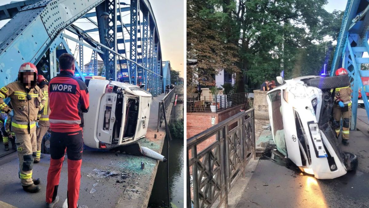 Taki widok na Moście Sikorskiego we Wrocławiu