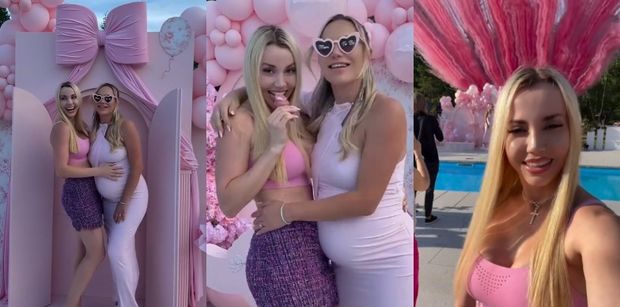 Różowe szaleństwo u Oli Tomali: wyprawiła HUCZNE baby shower, na które wpadła Marianna Schreiber. Niezły rozmach? (ZDJĘCIA)