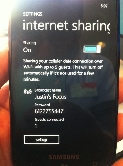 Windows Phone Mango umożliwi udostępnianie Internetu?
