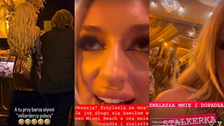 Dramat Caroline Derpienski. Poszła na imprezę sylwestrową, a tam... Aneta Glam: "ŚLEDZIŁA MNIE". Ta w odwecie pokazała zdjęcie jej milionera (FOTO)