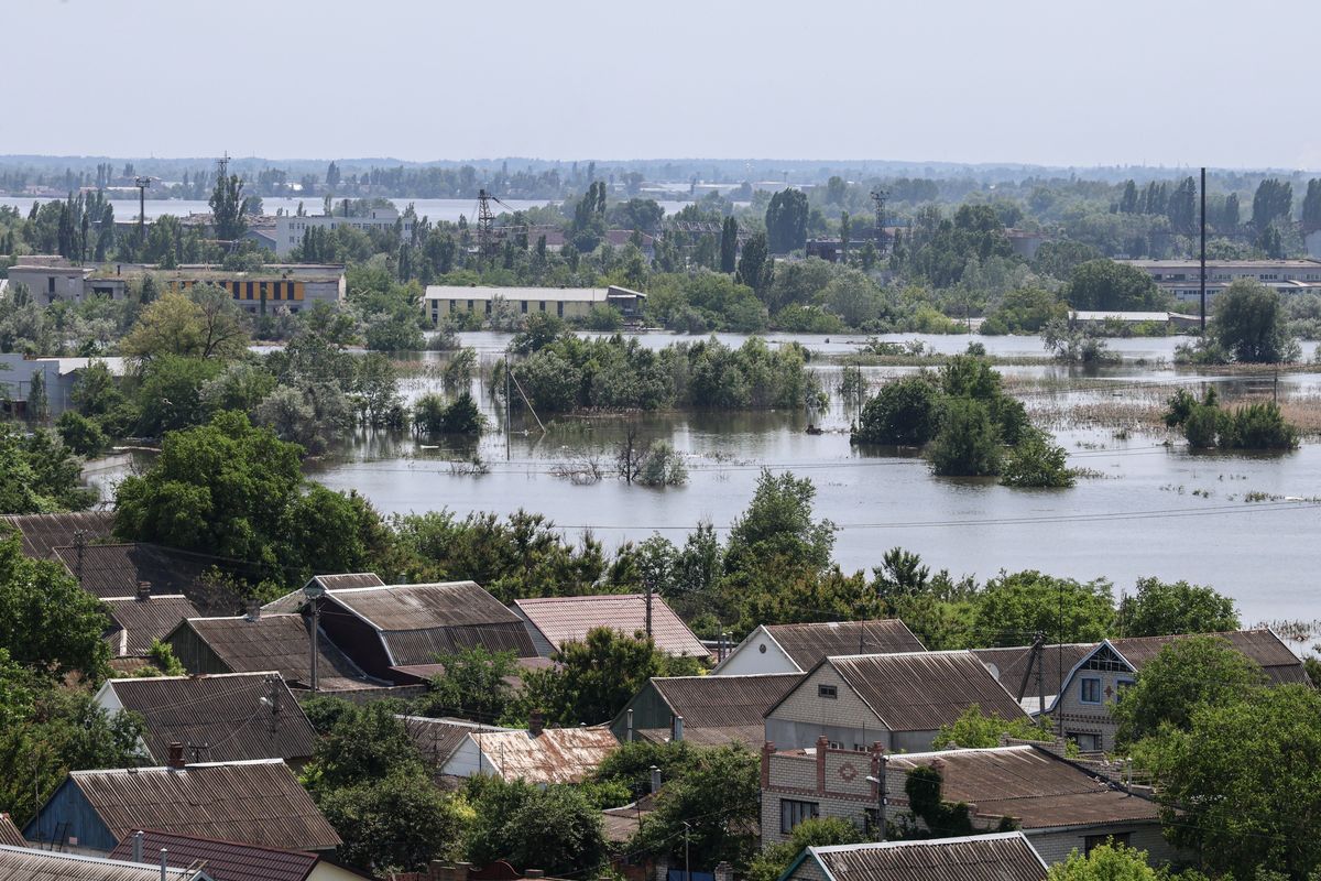 W obwodzie chersońskim trwa ewakuacja mieszkańców, zalanych jest 46 miejscowości