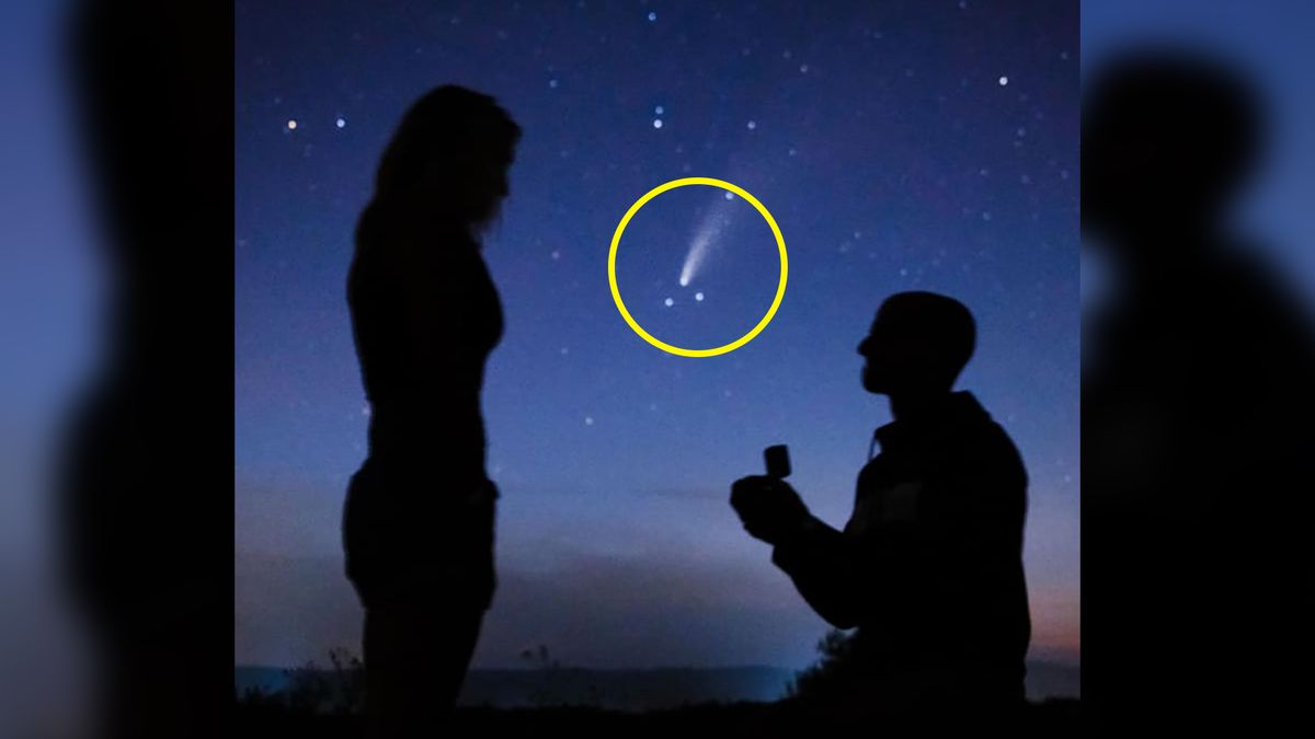 Doskonałe zdjęcie zaręczynowe. Następna szansa na takie za 6800 lat! 1