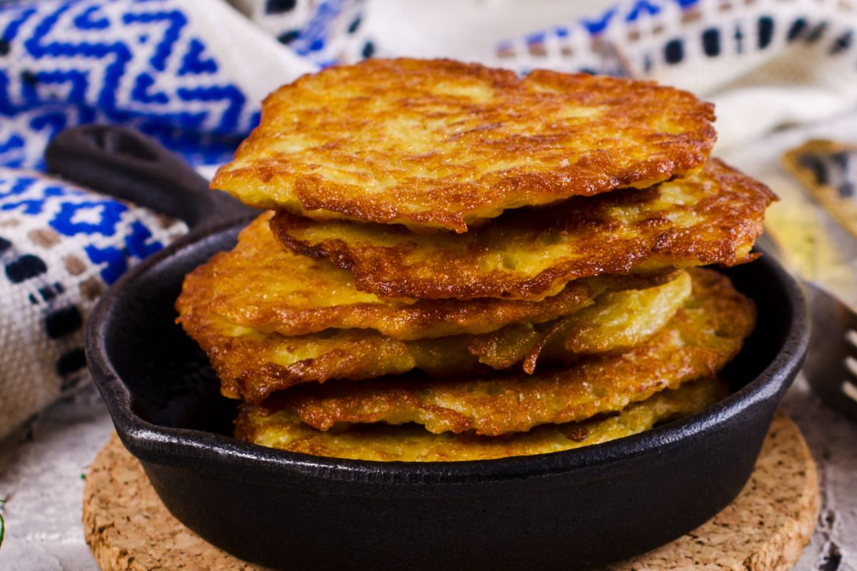 Potato pancakes get a fruity makeover with delicious plums