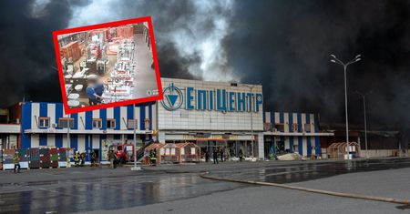 Opublikowano moment, zanim nadleciała rosyjska rakieta. To były sekundy
