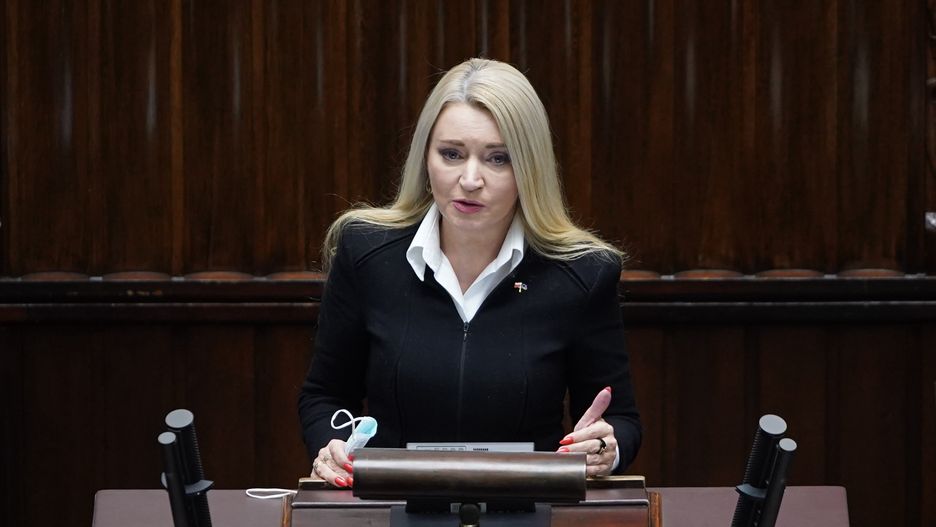 Warszawa, 01.12.2021. 43. posiedzenie Sejmu IX kadencji; n/z Marta Wcisło
