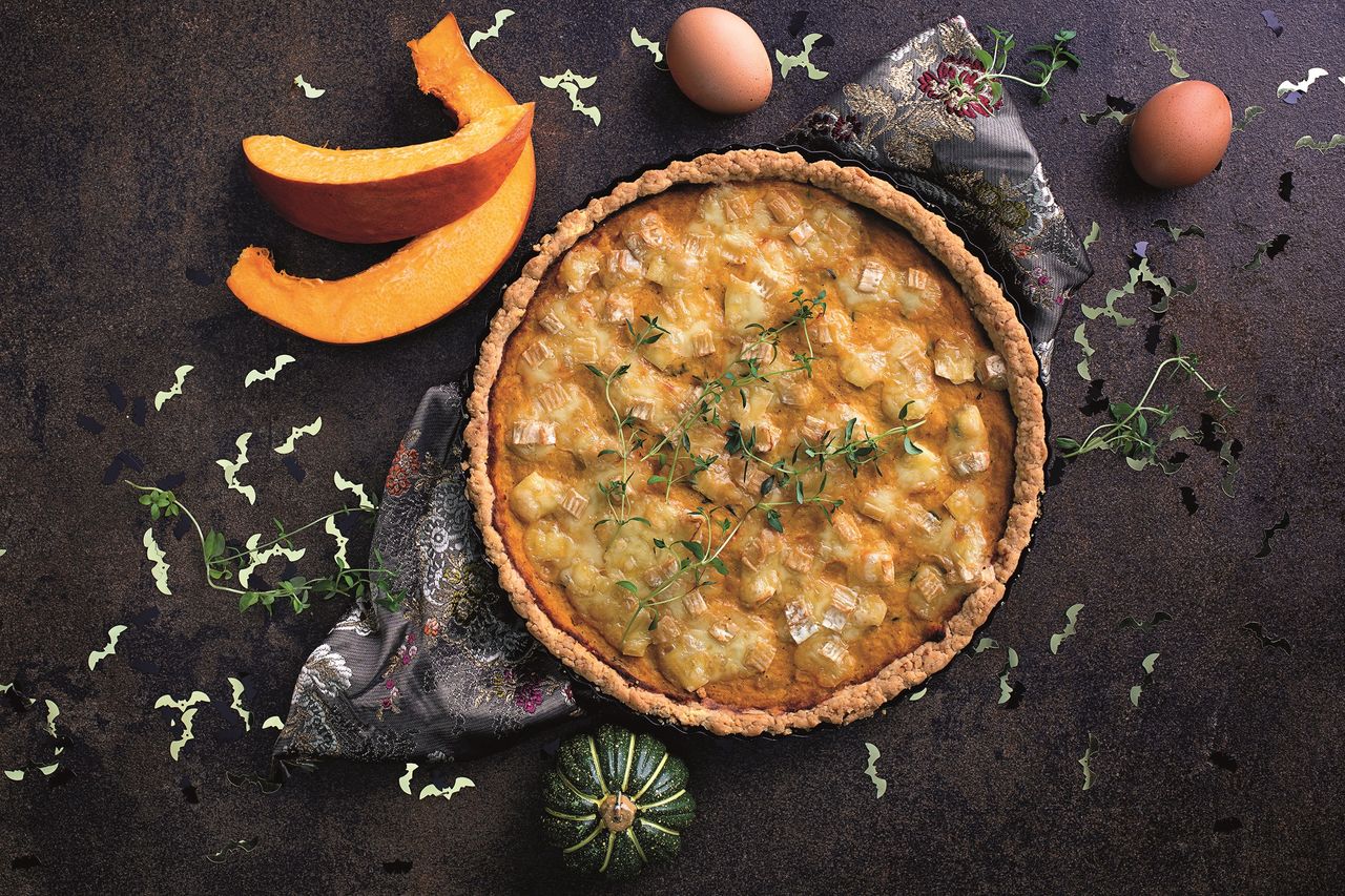 Krucha tarta dyniowa z porem i serem camembert. Nie tylko na Halloween