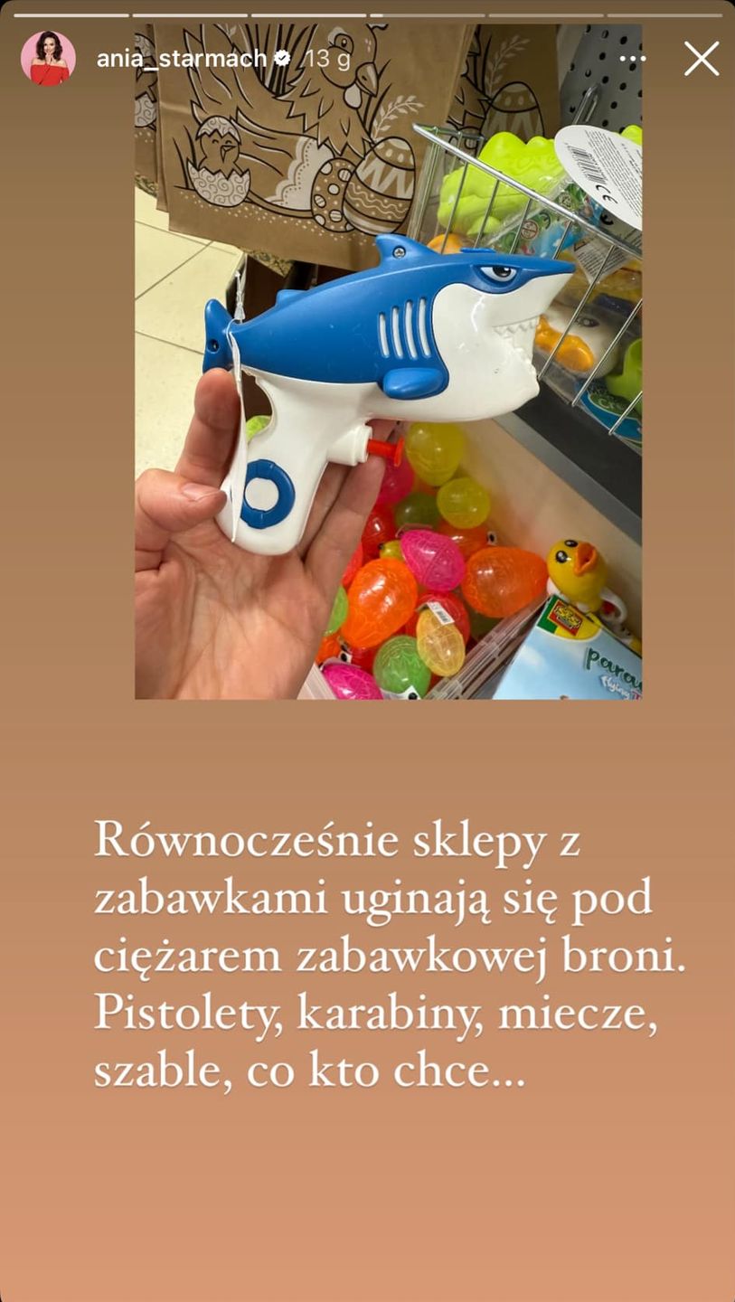 Ania Starmach wypowiada wojnę zabawkowej broni