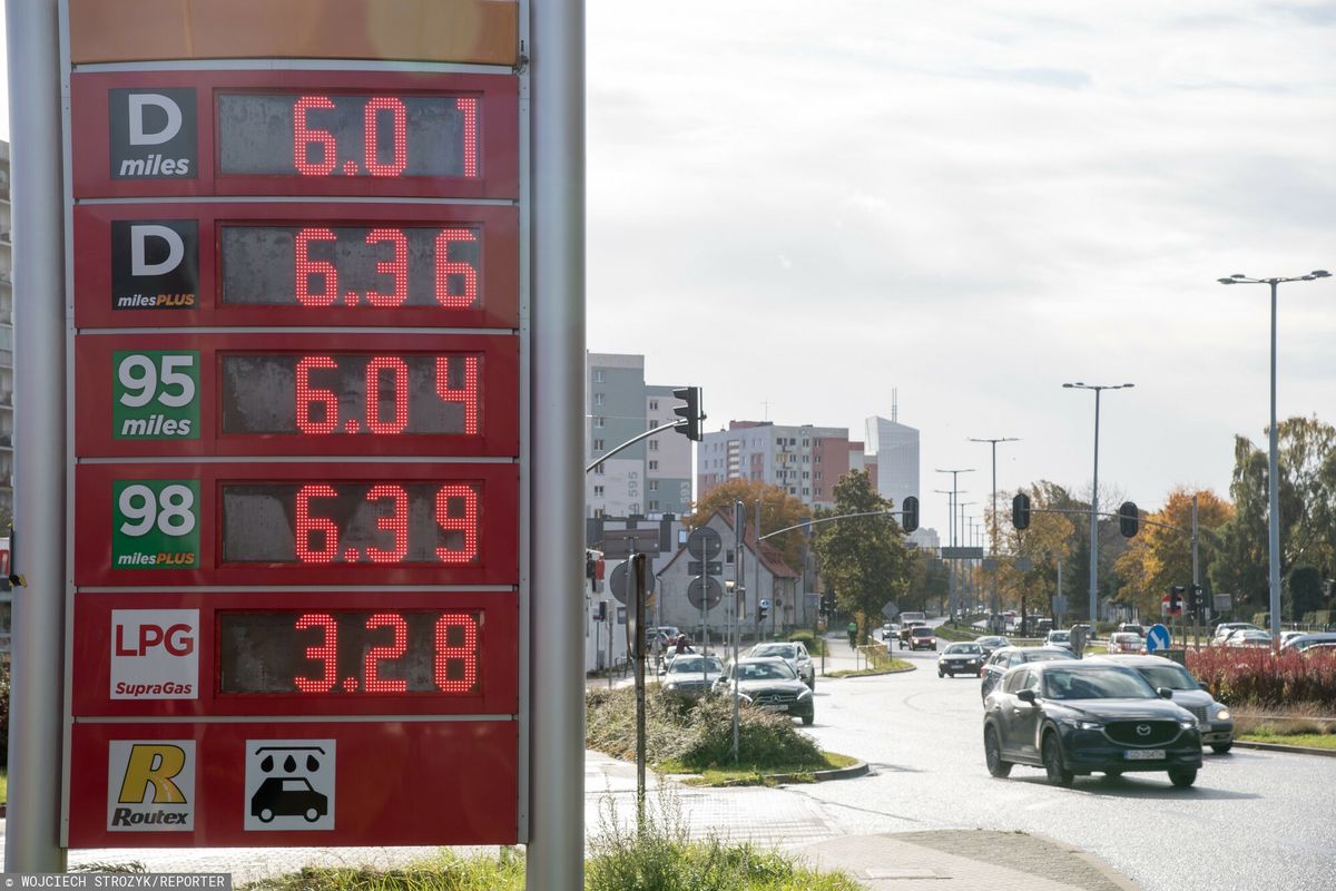 Na jednej z sopockich stacji benzynowych litr paliwa kosztuje ponad 6 zł