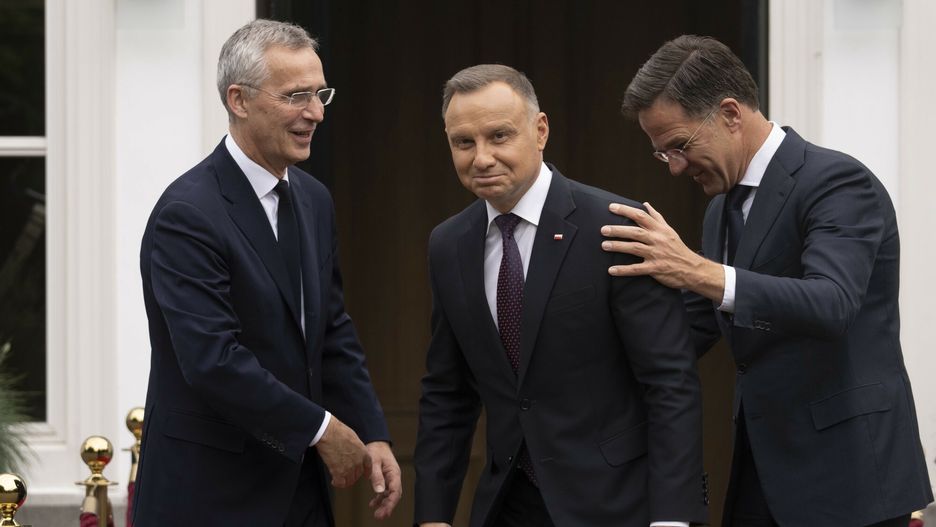 Prezydent Duda na spotkaniu lider w Hadze z szefem NATO i premierem Holandii