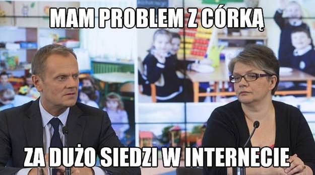 Córka premiera korzysta z Internetu