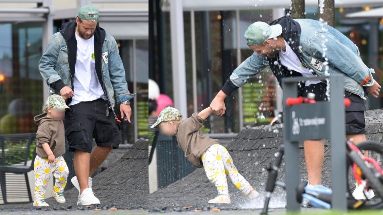 Sebastian Fabijański zajmuje się synem