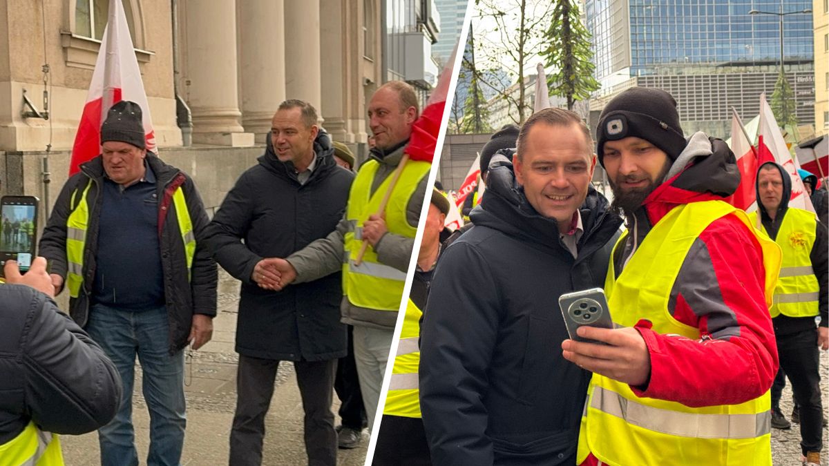 Karol Nawrocki pojawił się na proteście rolników