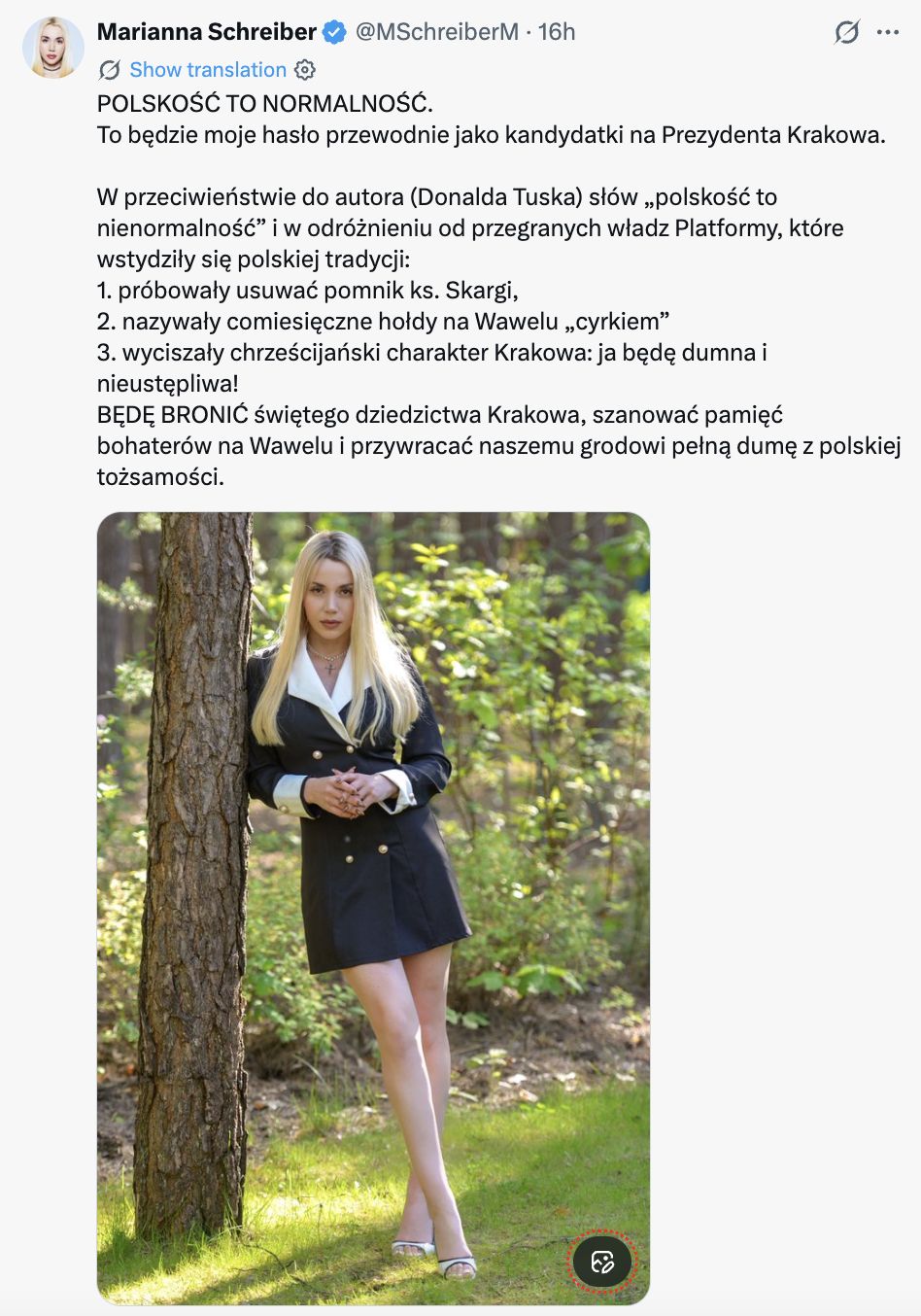 Post Marianny Schreiber na X