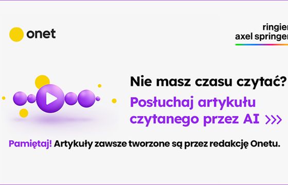 AI czyta artykuły w Onecie. Nowa funkcja dzięki współpracy z ElevenLabs