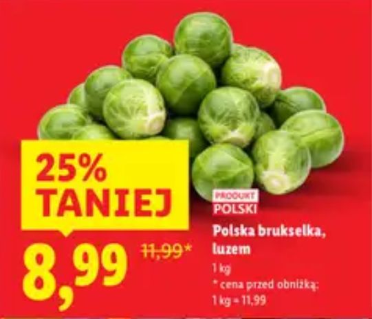 Brukselka dostępna w promocji w popularnych dyskontach
