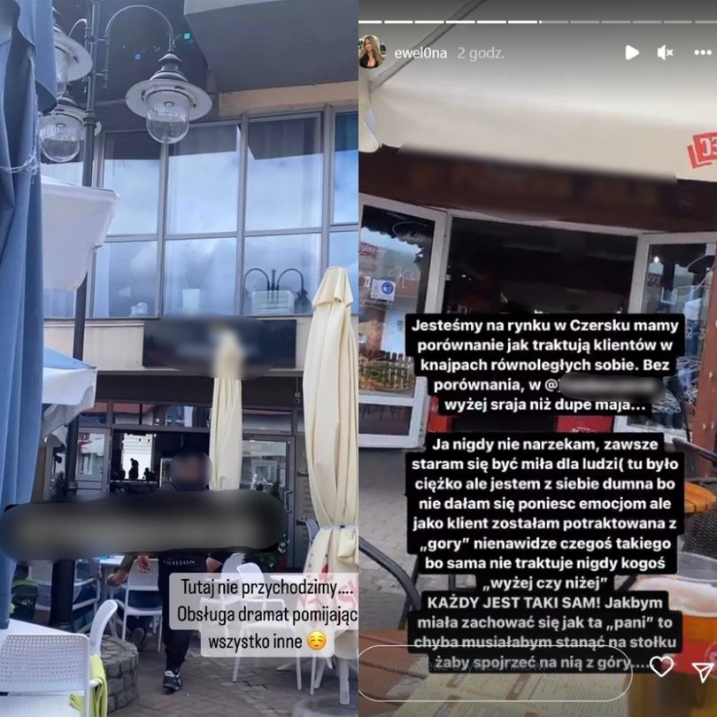 Ewel0na wojuje z restauracją na Instagramie