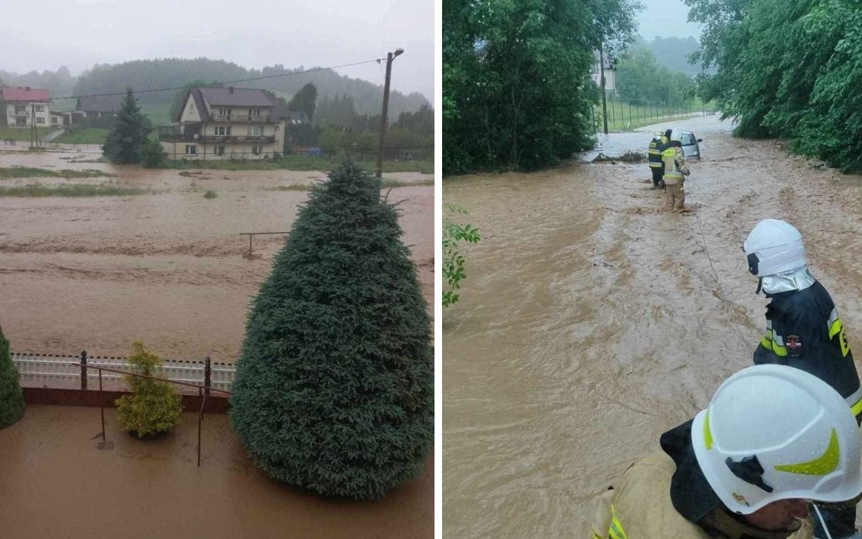 Powódź w woj. małopolskim