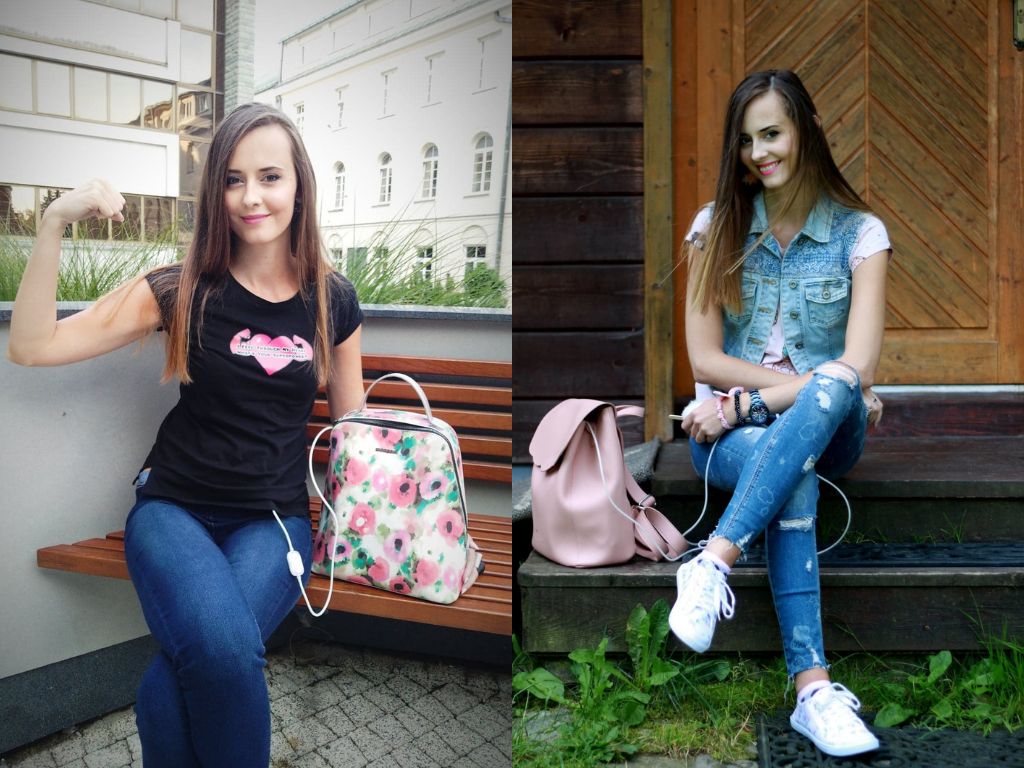 Dzięki plecakowi Ania może wyjść z domu