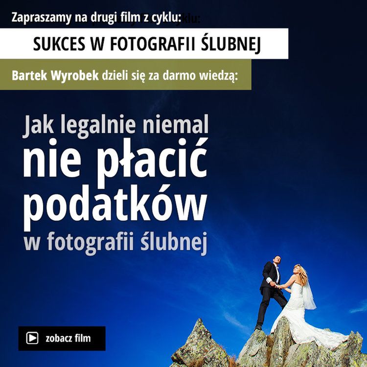 Jak legalnie niemal nie płacić podatków w fotografii ślubnej? 3