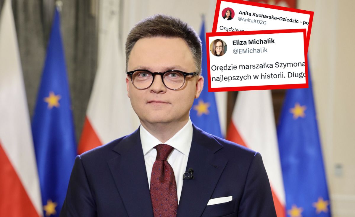 Pierwsze orędzie marszałka Sejmu. Lawina komentarzy