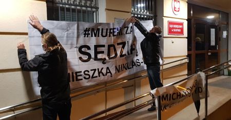 Protest w obronie sędzi Agnieszki Niklas-Bibik