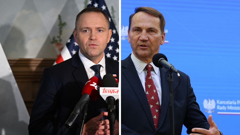 Karol Nawrocki i Radosław Sikorski