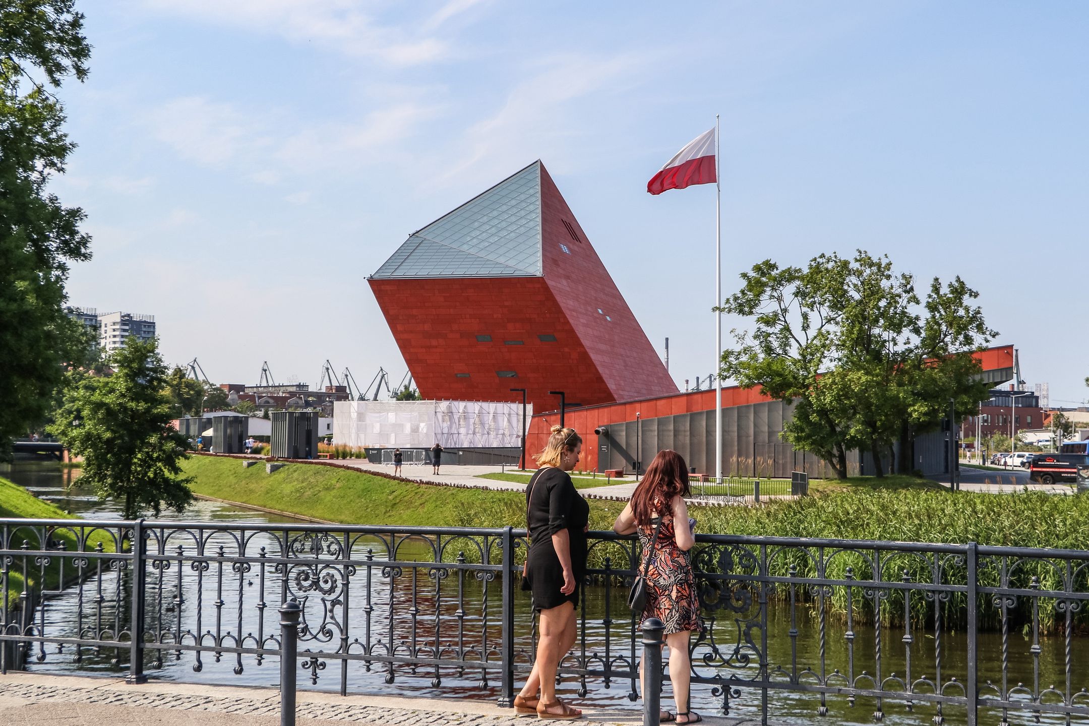World War II museum (Muzeum II Wojny Swiatowej) building is seen in Gdansk, Poland o n 20 July 2019  (Photo by Michal Fludra/NurPhoto via Getty Images)