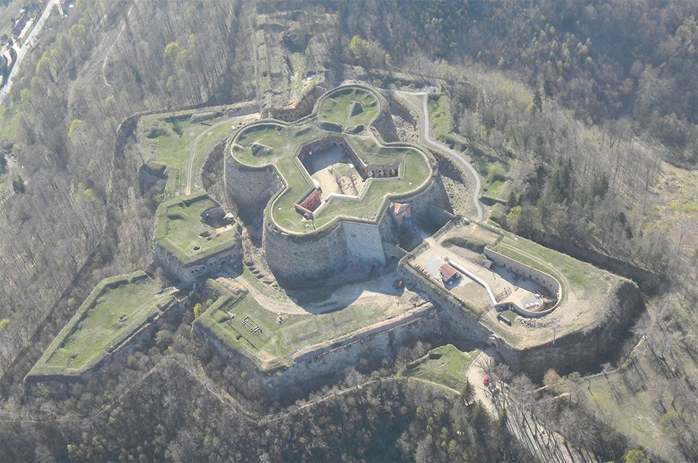 Twierdza Srebrna Góra. Widok z powietrza