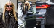 Opatulona Monika Olejnik szpanuje na ulicach stolicy torebką za 20 tysięcy złotych. Uwagę zwracało porysowane auto dziennikarki