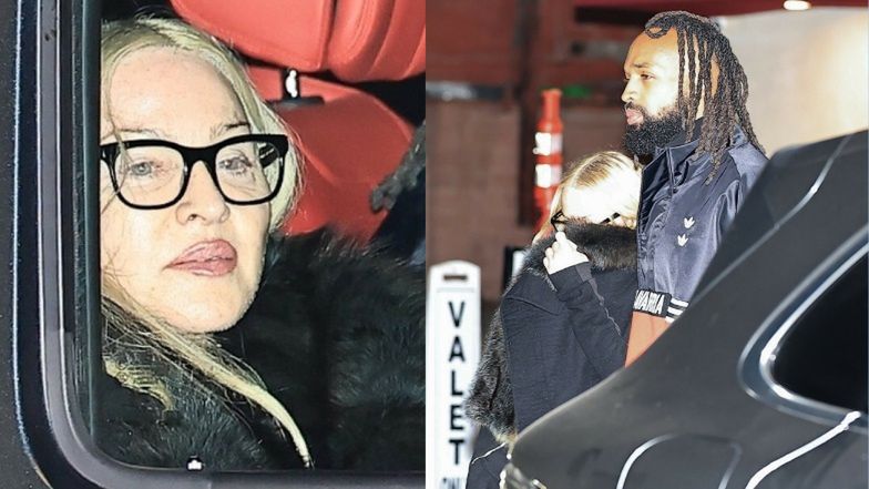 Madonna NA RANDCE zasłania nieumalowane lico. Walentynki spędził