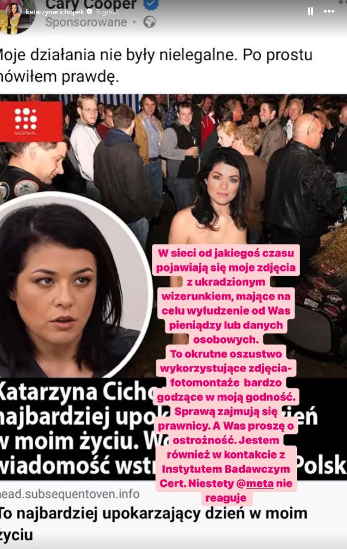 Katarzyna Cichopek padła ofiarą oszustów