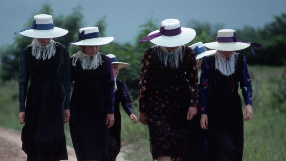 Mennonitki z Boliwii w tradycyjnych strojach