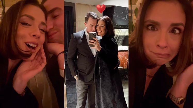 Klaudia Halejcio relacjonuje romantyczną kolację z ukochanym