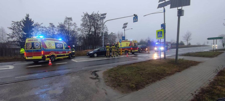 Kolizja w Słominie! Utrudnienia w ruchu