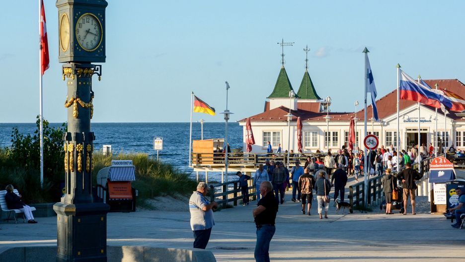 Ahlbeck po niemieckiej stronie Uznamu