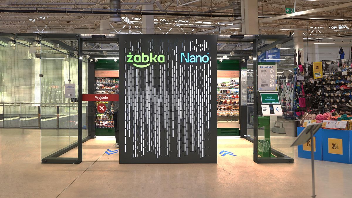 Jeden z polskich sklepów autonomicznych Żabka Nano