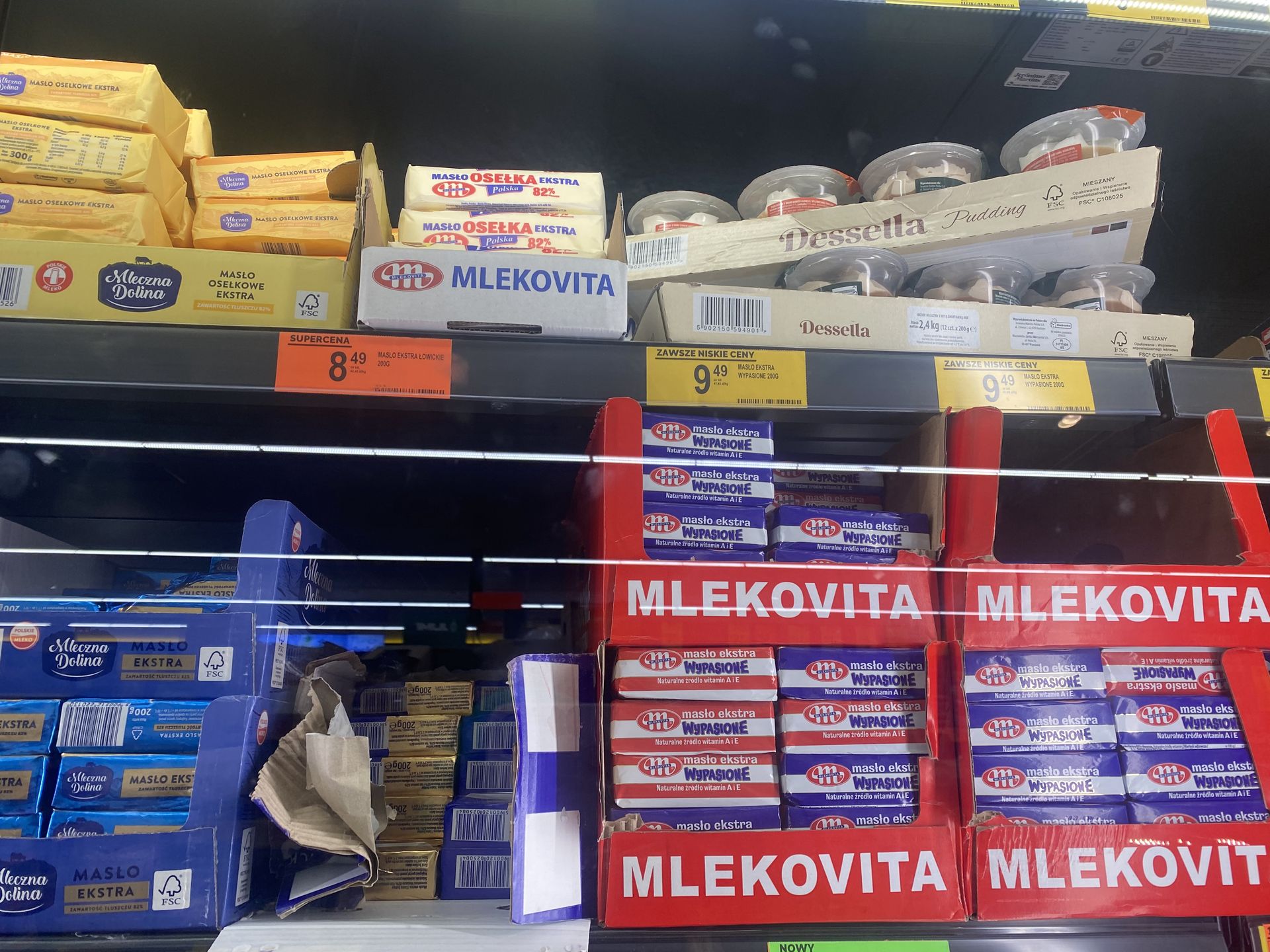 Ceny masła w Biedronce