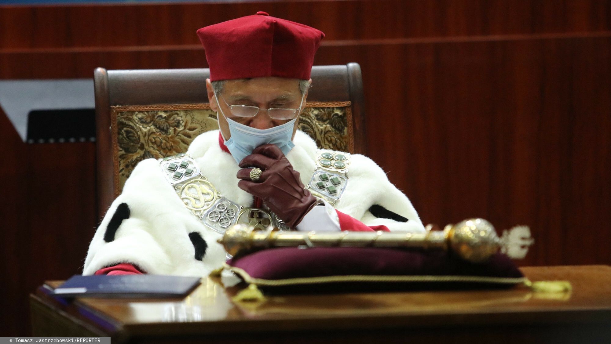 Inauguracja roku akademickiego w Warszawskim Uniwersytecie Medycznym05.10.2020, Warszawa,  Inauguracja roku akademickiego w Warszawskim Uniwersytecie Medycznym, fot. Tomasz Jastrzebowski/REPORTER
n/z: rektor Zbigniew GaciongTomasz Jastrzebowski/REPORTER