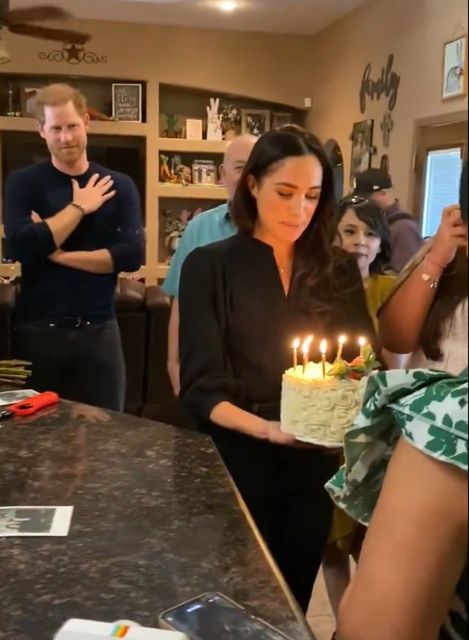 Meghan Markle i książę Harry na urodzinach 