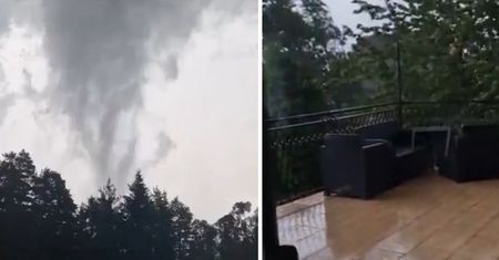 Trąba powietrzna w Małopolsce. Nagrali, co się działo w jej pobliżu