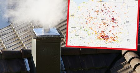 Smog. Mapa zanieczyszczenia powietrza poniedziałek, 21.11.2022