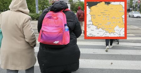 Cała Polska na żółto. IMGW wydał ostrzeżenia. Idzie załamanie pogody
