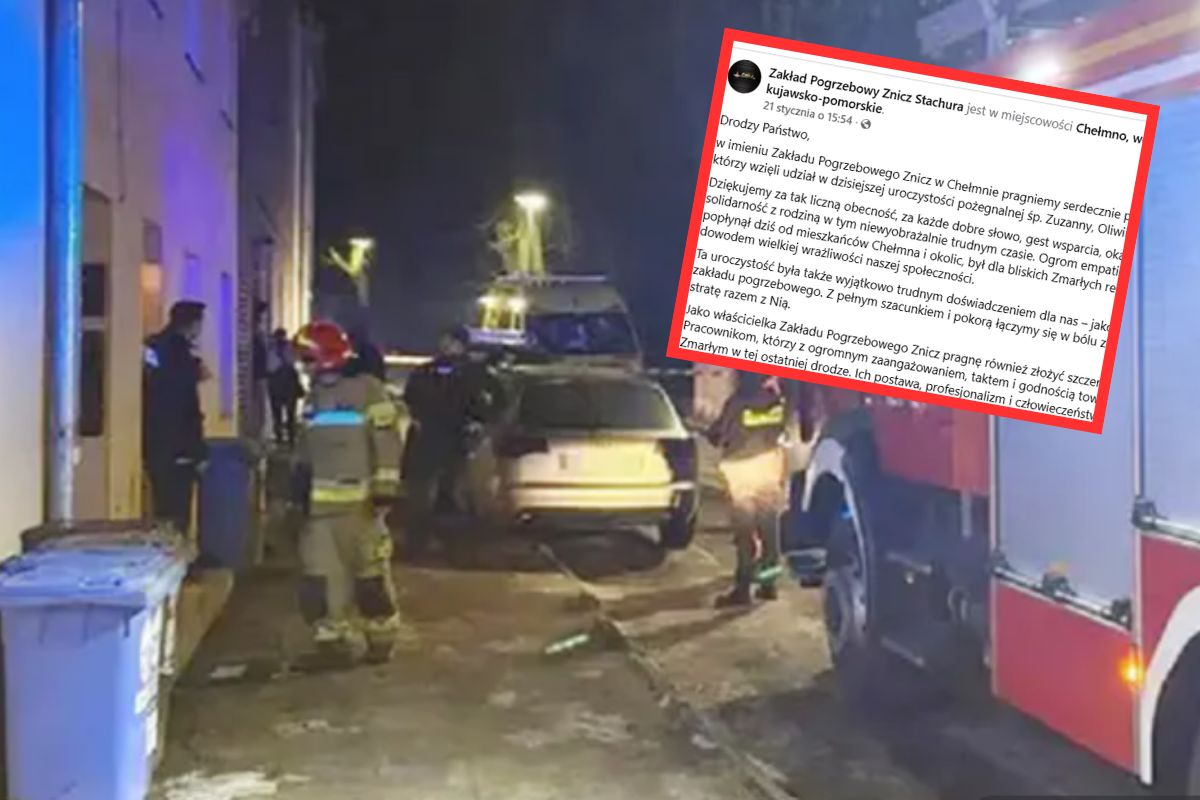 Chełmno pożegnało matkę i trójkę dzieci. Poruszający wpis po pogrzebie ofiar czadu