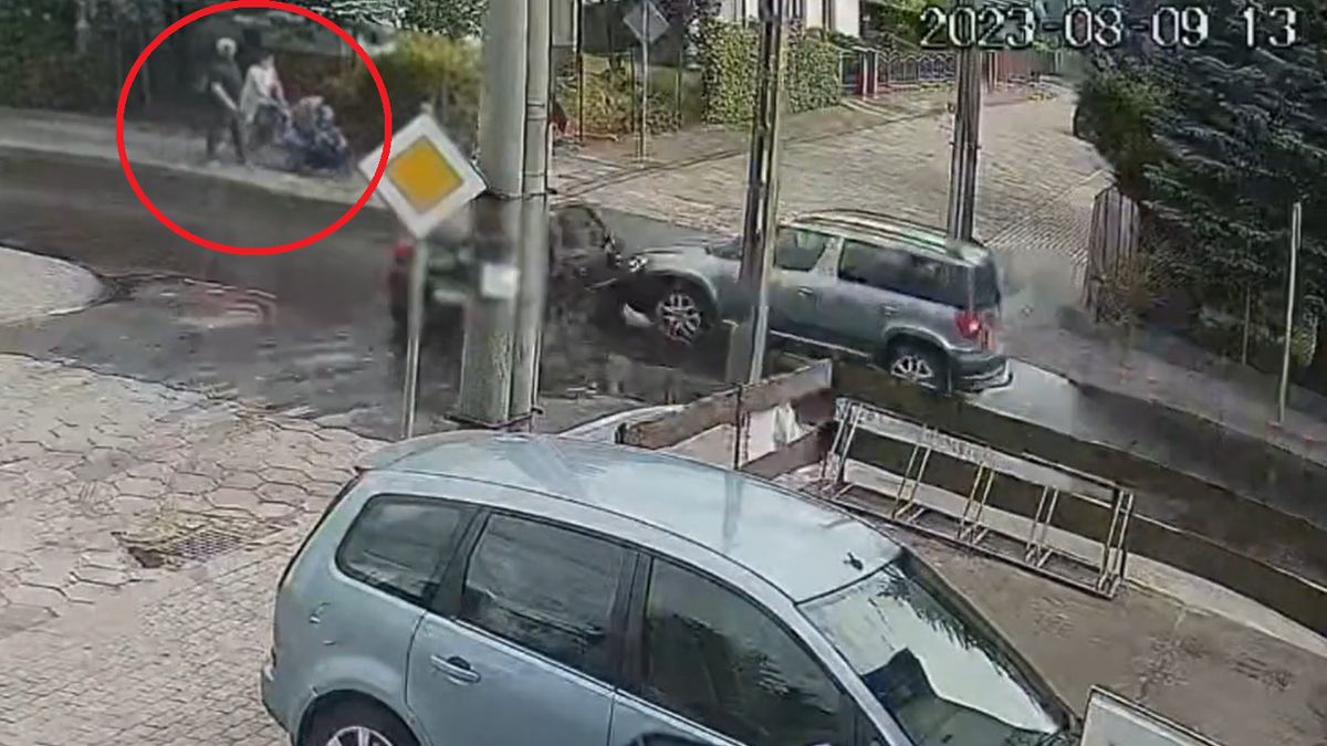 O krok od tragedii na skrzyżowaniu, 17-miesięczne dziecko cudem uniknęło śmierci