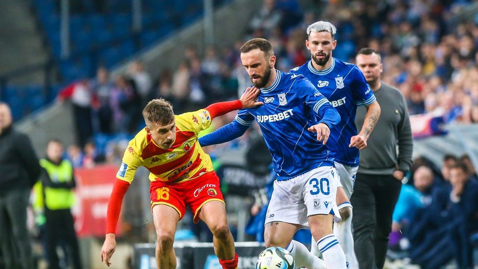 PILKA NOZNA , EKSTRAKLASA , LECH POZNAN - JAGIELLONIA BIALYSTOK